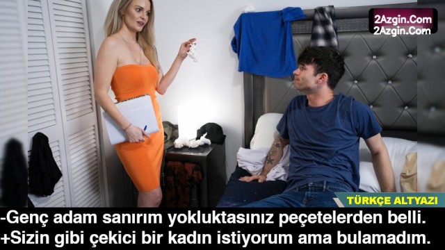 Eve değer biçmeye gelen emlakçı kadın attırdığım peçeteleri gördü